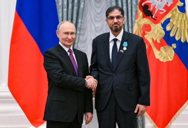 Посол ОАЭ награжден медалью Пушкина в Москве